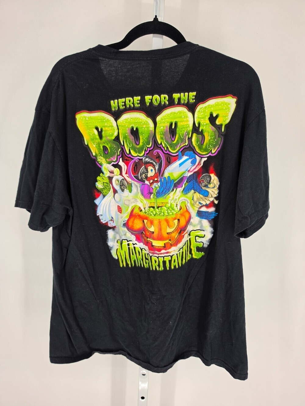 Margaritaville Mens Sz XL Short Sleeve Graphic T Shirt HALLOWEEN Here for Boos